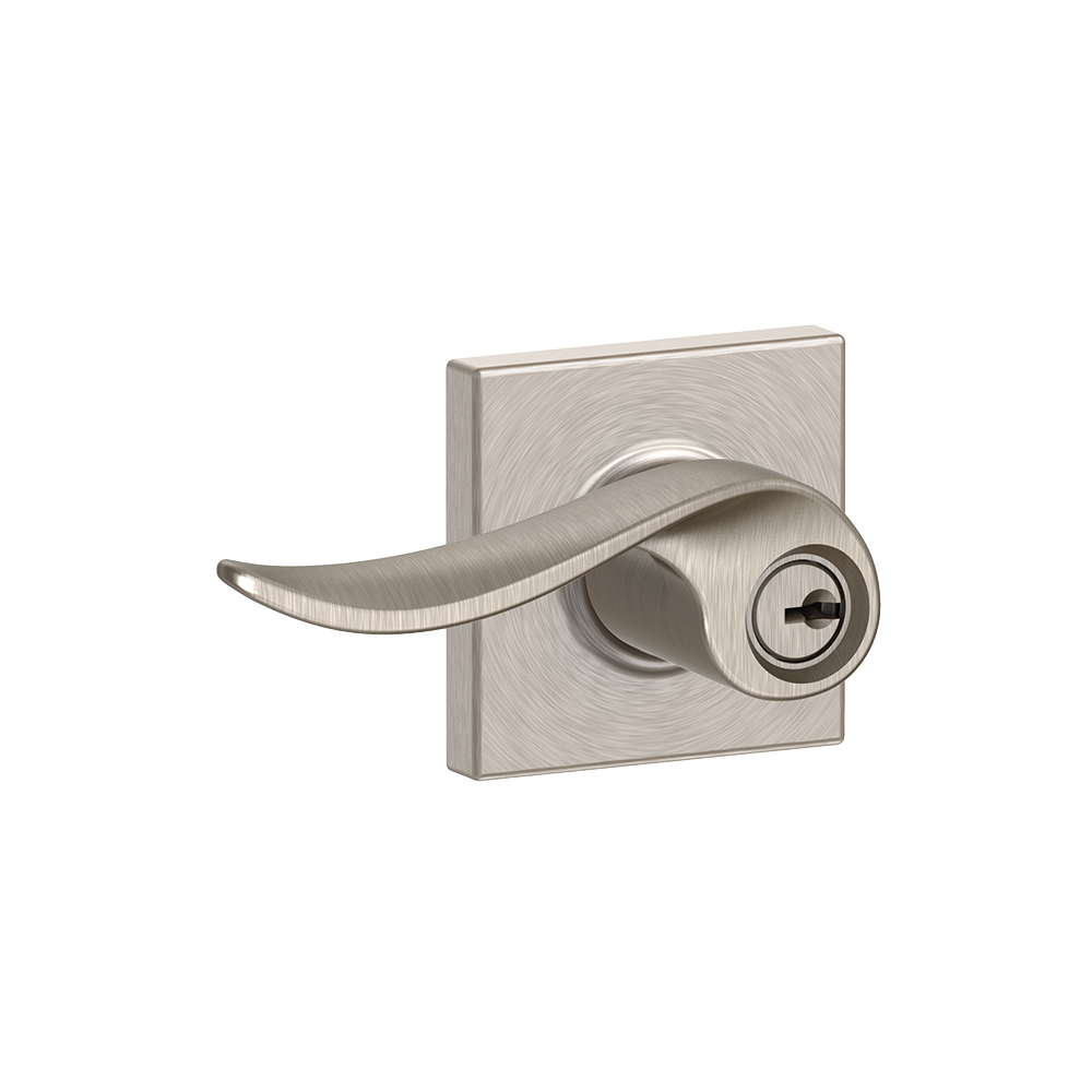 Sacramento lever with Collins trim Keyed Entry lock